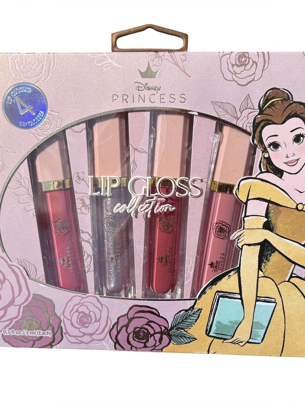 Disney Beauty and the Beast -‎ Princess Belle - 4-Piece Lip Gloss Set NIB